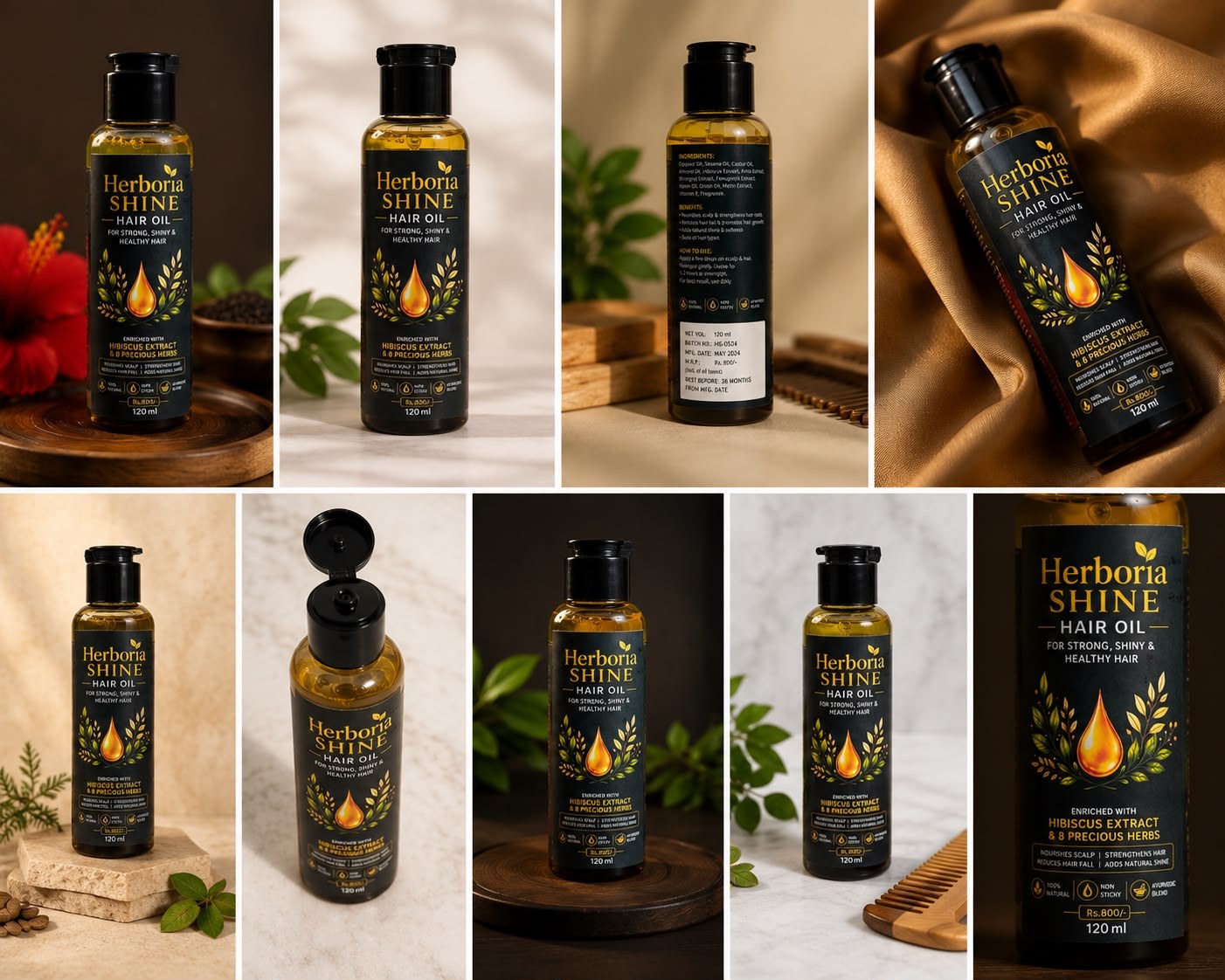 Herboria Shine herbal hair oil